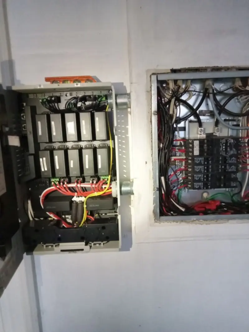 Electrical panel upgrade completed for Security Camera Wiring in Berlin